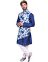 Blue Kurta Ghiccha silk Chudidaar