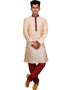 Beige Kurta Art Silk Chudidaar