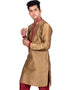 Golden Kurta Art Silk Chudidaar Closure View