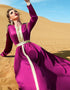 Moroccan style katan Floor Length Dress Abayas For Islamic Women