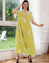 Ramadan Eid Feather Kaftan Imitation Linen Jalabiya Women Arabian Evening Party Gown