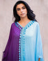 Latest Blue & Purple Dubai Abaya