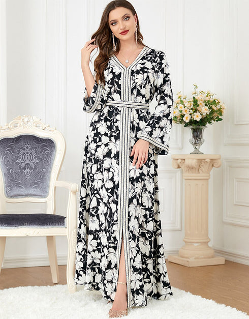 New Designed Evening Printed Dress For Women