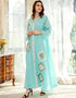 Sequins Jalabiya Imitation Linen Abaya for Evening Party Occasions