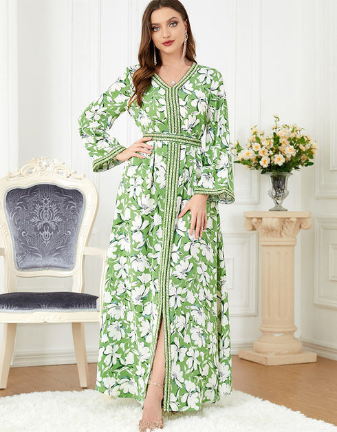New Designed Evening Printed Dress For Women