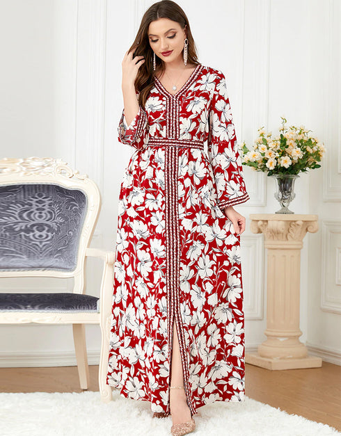 New Designed Evening Printed Dress For Women