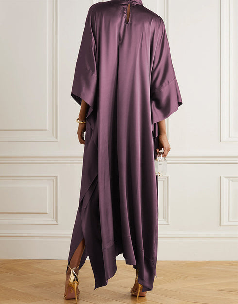 Salmon Heavy Designer Heavy Maxi Dress Closure View