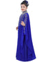 Dubai Royal Blue Georgette Hand Zari Embroidery Farasha