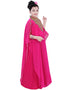 Modest Rani Pink Georgette Hand Zari Embroidery Farasha