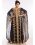 Muslim Black Georgette Hand Zari Embroidery Farasha