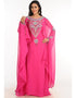 Islamic Pink Georgette Hand Zari Embroidery Farasha