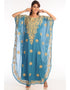 Chic Firozi Georgette Hand Zari Embroidery Farasha