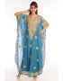 Chic Firozi Georgette Hand Zari Embroidery Farasha