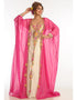 Muslimah Multicolor Georgette Hand Zari Embroidery Kaftan