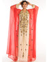 Modest Multicolor Georgette Hand Zari Embroidery Kaftan