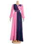 New Fashion Chiffon Pleated Maxi Robe Long Sleeve Elegant African Gown