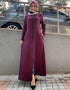 Eid Zipper Open Abaya For Women