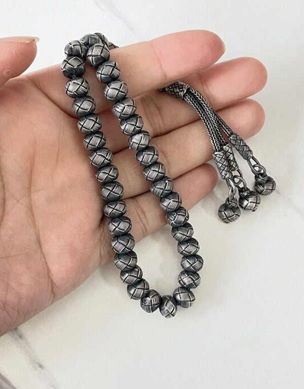 100% Real 1000 sterling silvers luxury Muslim prayer beads for men