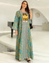 Jacquard Cotton Embroidered Traditional Long Arab Dress