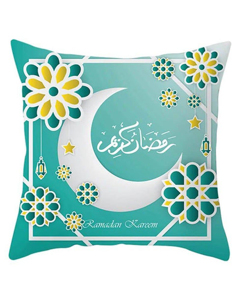 Turquoise Pillow Case with Flower designs