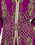 Muslimah Purple Georgette Hand Zari Embroidery Kaftan