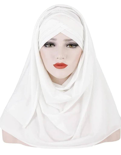 Full Cover Jersey Hijab Clothing - 3 Cross Layers
