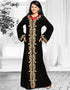 A-line Double Neckline Velvet Party Kaftan