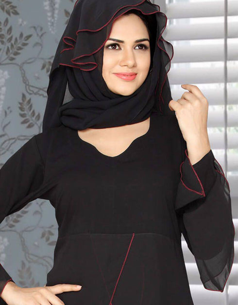 A-line Maxi Style Frill Sleeve Kaftan