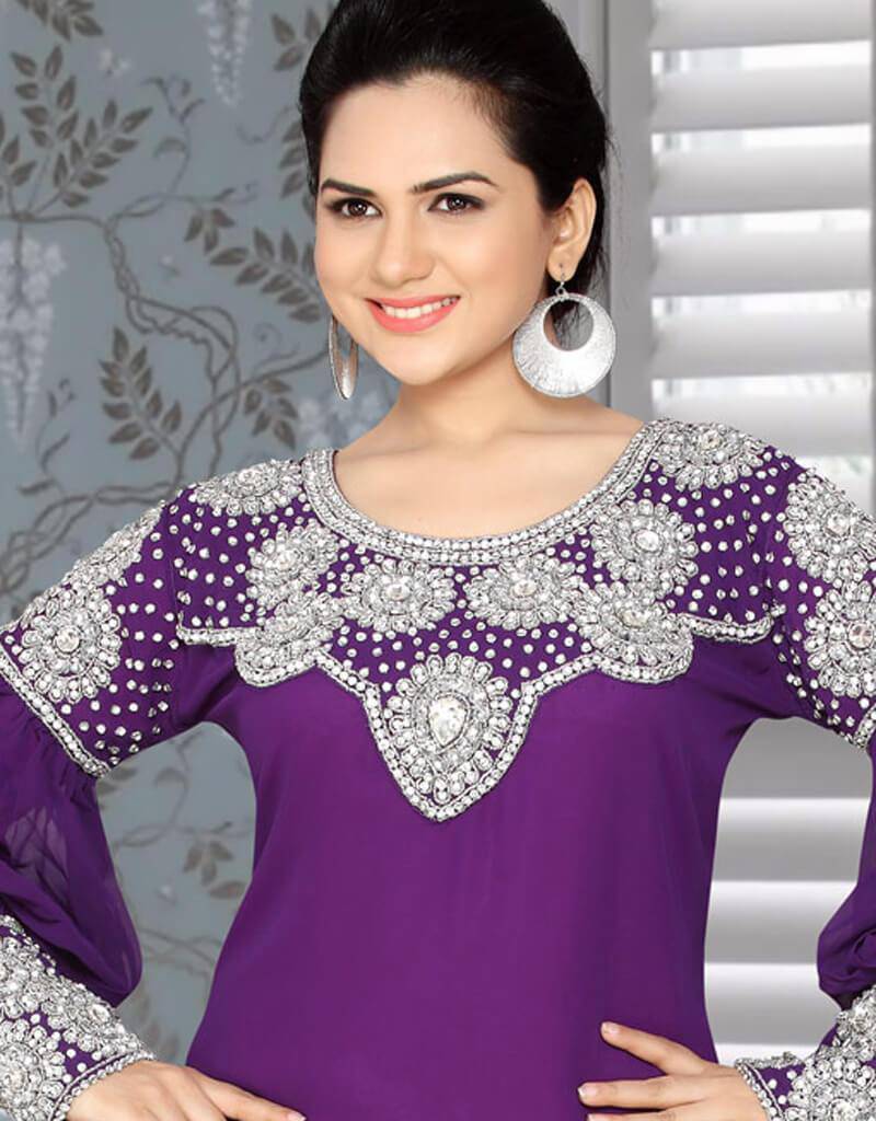 Aline Party Wear kaftan With Front Slit