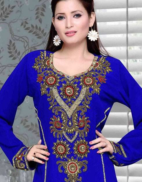 abaya with embroidery