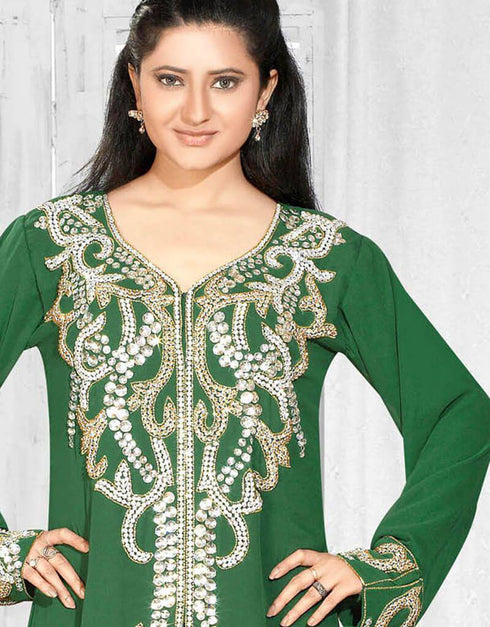 Aline Party Wear kaftan With Front Slit