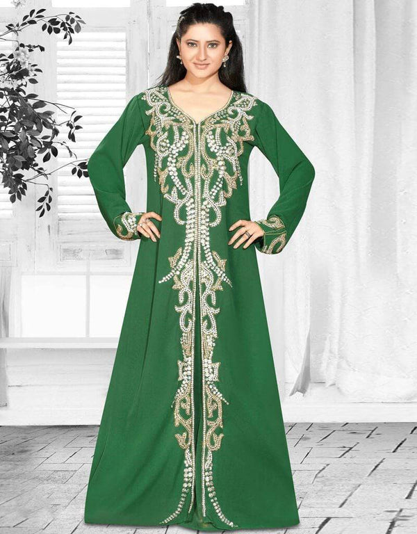 Aline Party Wear kaftan With Front Slit