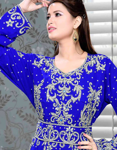 All over silver heavy kaftan