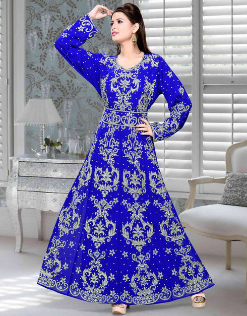 All over silver heavy kaftan