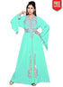 Bell Sleeves Embroidered Kaftan Bright
