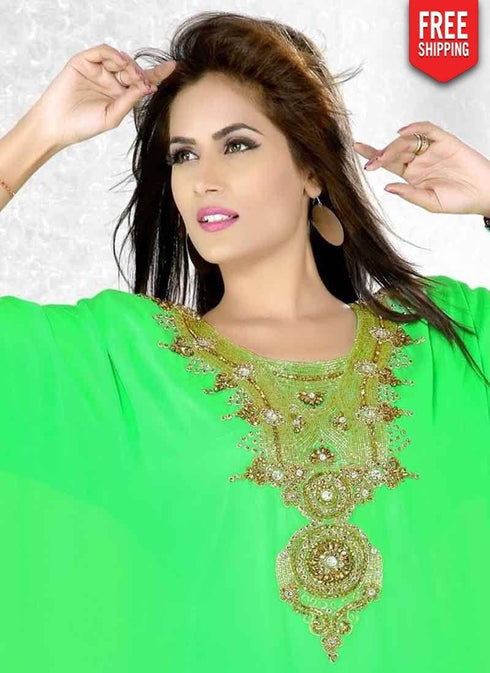 Bright Designer Farasha Kaftan