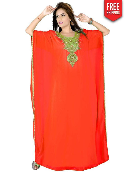 Bright Designer Farasha Kaftan