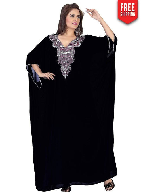 Buxom Faux Georgette Designer Kaftan