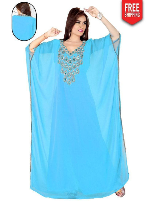Cadmium Trendy Farasha Kaftan