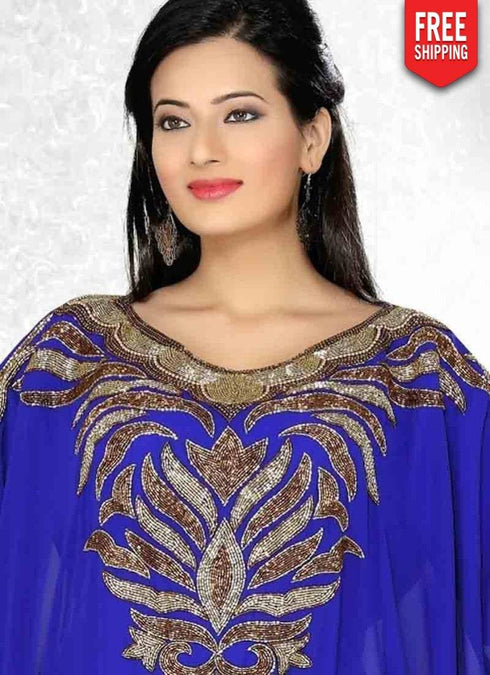 Dazzling Embroidered Designer Kaftan Dress