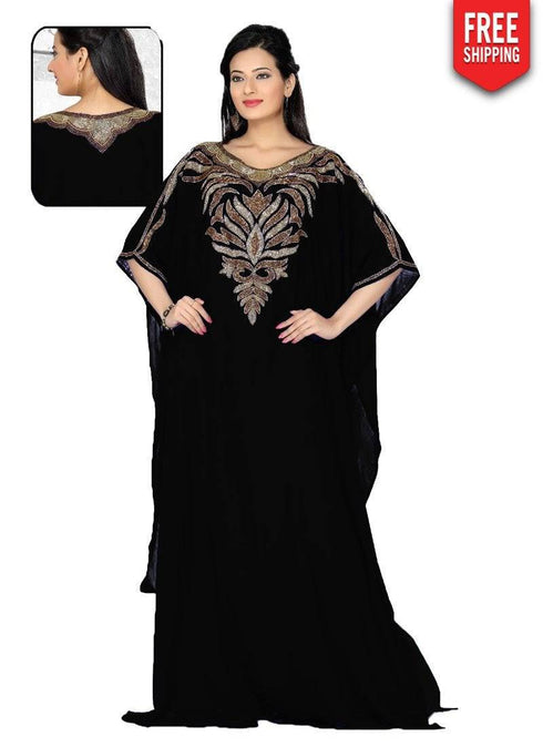 Dazzling Embroidered Designer Kaftan Dress