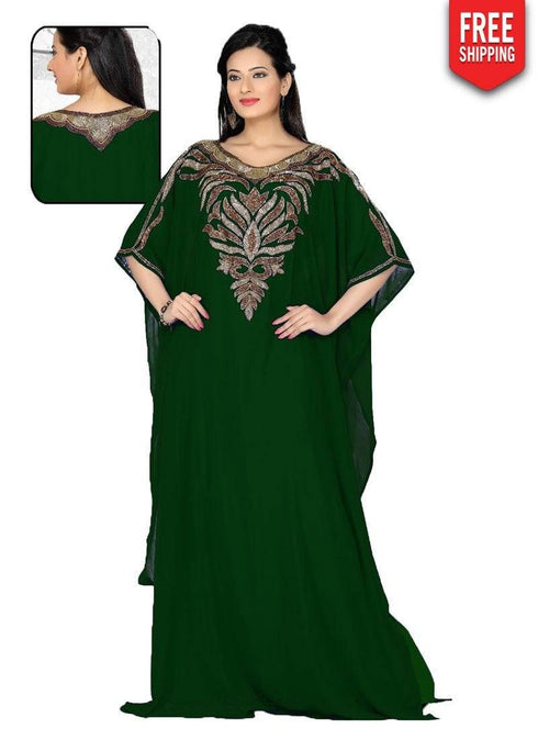Dazzling Embroidered Designer Kaftan Dress