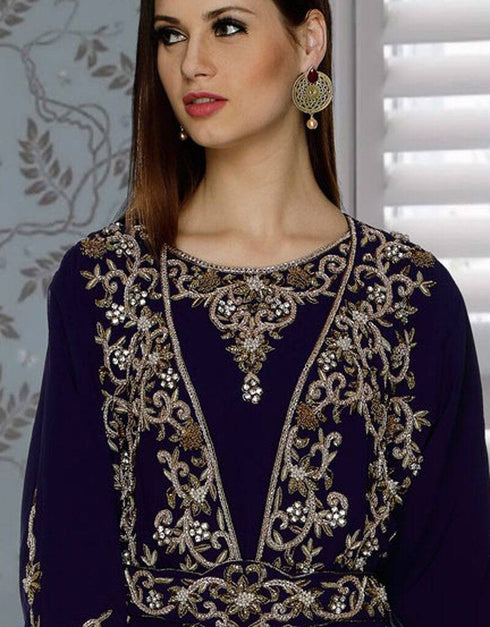 Deep Embroidered Islamic Kaftan