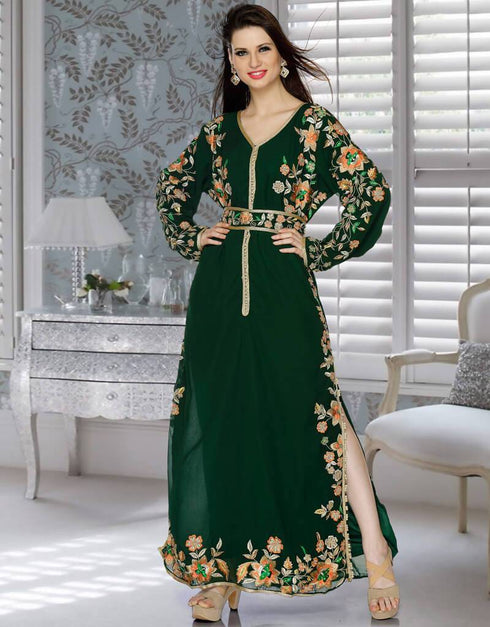 Designer Long Kaftan With Side Cut