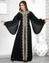 Divine Faux Georgette Bell Sleeves Jacket Style Kaftan