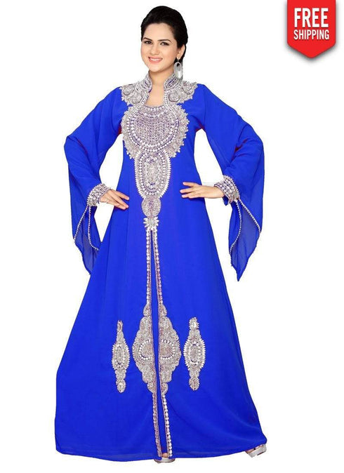 Dubai Style Party Wear Kafan With Designer Sleeve
