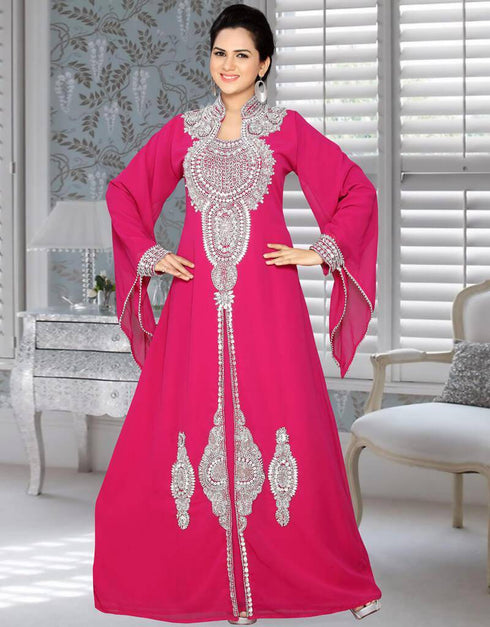 Dubai Style Party Wear Kafan With Designer Sleeve