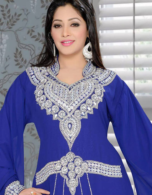 Dubai Style Party Wear Kafan With Front Slits