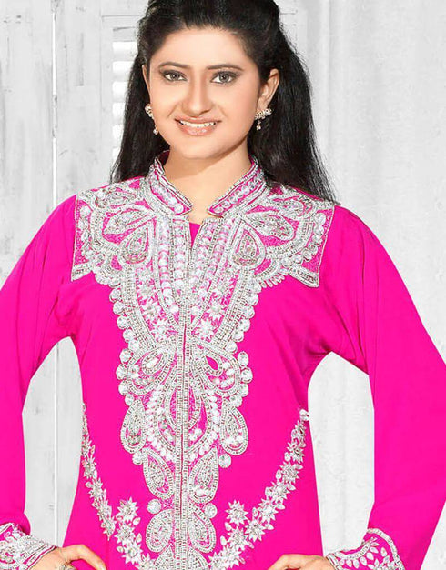 Dubai Style Party Wear Kafan With Front Slits