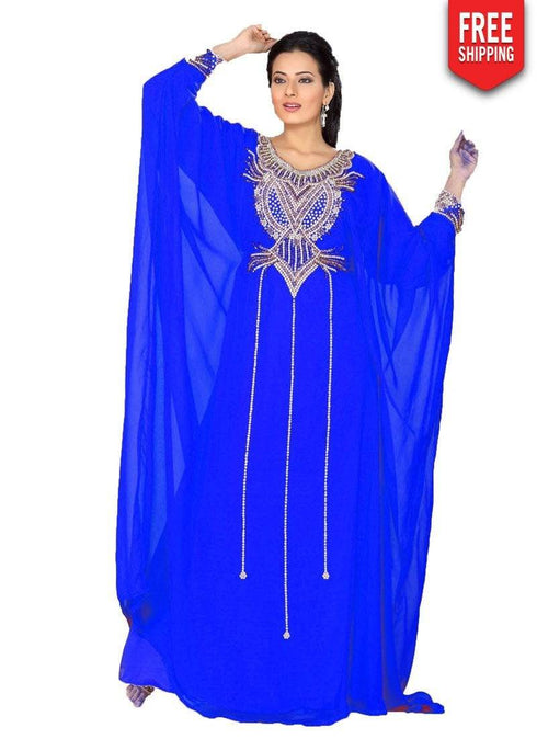 Elegant Embroidered Kaftan Gowns